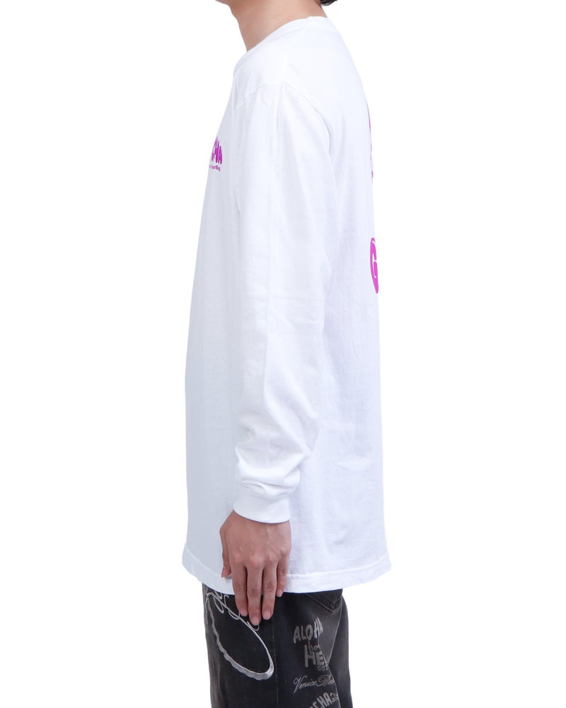 ホワイト：173cm63kg(Lサイズ着用)